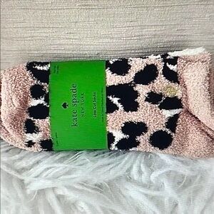 Kate Spade Pink and Black Low Cut Socks